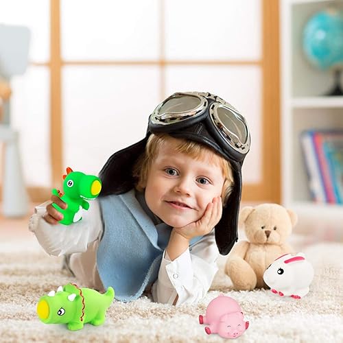 Miniatura 7 de Juguetes de bola de disparo, juguetes de cerdo de dinosaurio, pistolas de bolas de espuma, pistolas de juguete para niños, paquete de 4 con 16 bolas