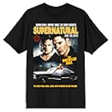 Supernatural TV Series Men's to Heaven, Hell and Anywhere in Between Black T-Shirt