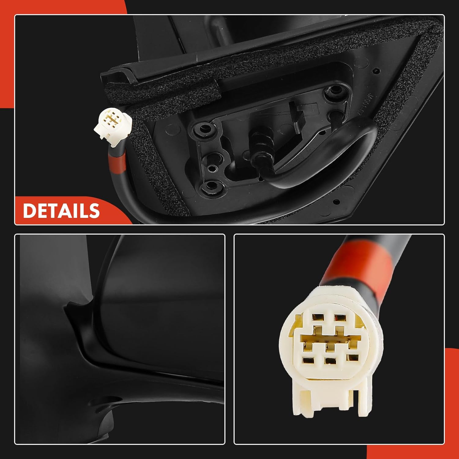 A-Premium Driver Side Power Door Mirror Compatible with Toyota Corolla 2009 2010 2011 2012 2013 - Heated Manual Folding Black Outside Rear View Mirror - North America Built - Replace# 8794012D80