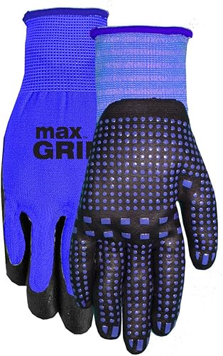 MidWest Gloves & Gear 94BL-L-AZ-12 MAX Grip, par individual, azul para hombre