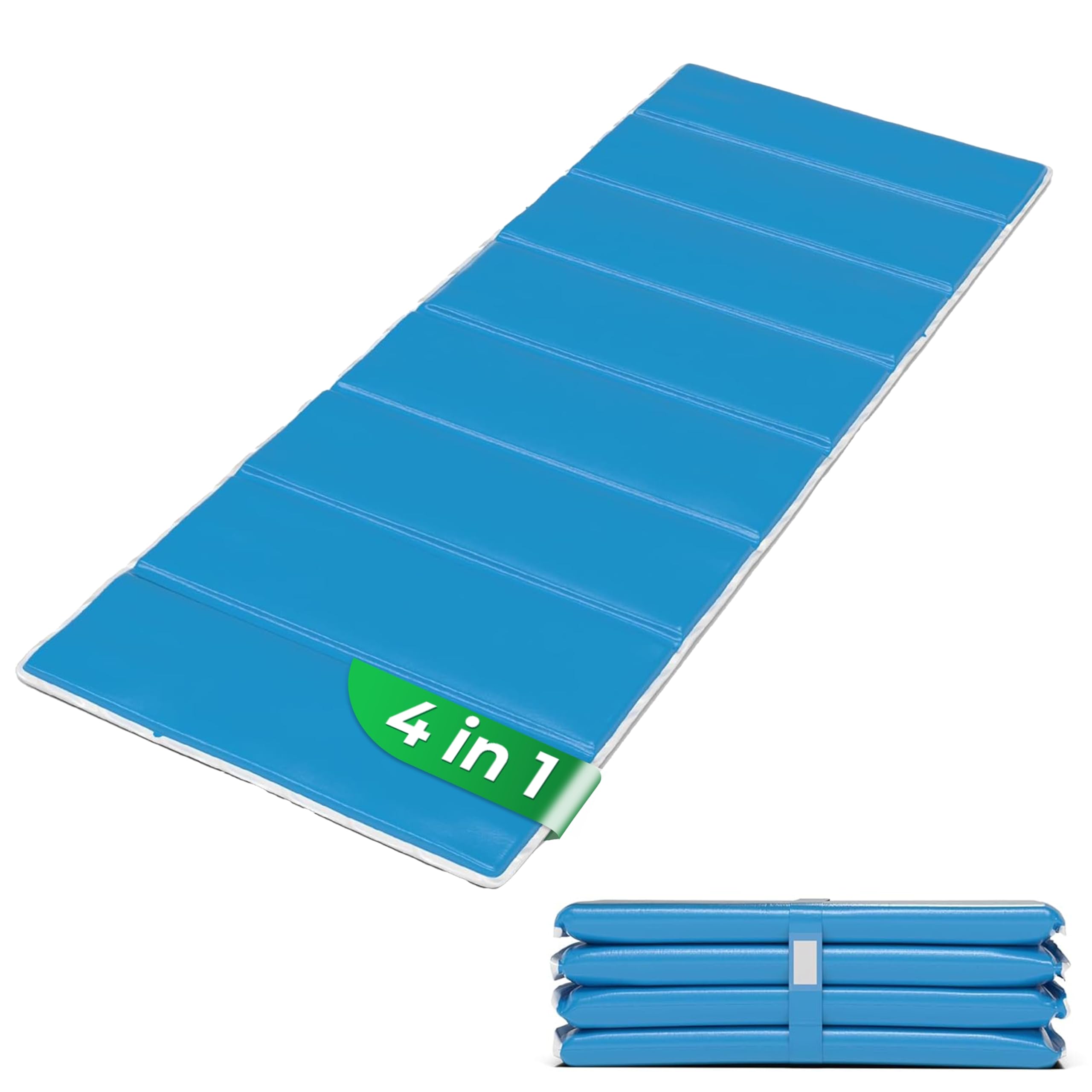 StarK Strandliege klappbar leicht – Faltbare Strandmatte mit Polsterung für Strand, Freibad und Garten 190 x 60 cm, kompakt & einfach zu transportieren, ideal für Kiesstrand & Camping