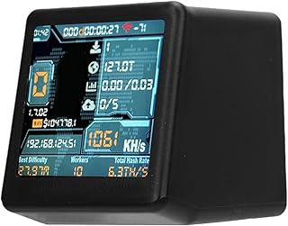 Zhjvihx Bitcoin Piyango Madenci, 1050 Ila 1060 KH/S Hashrate USB BTC Madenci Makinesi, 1,54 İnç Ekranlı, Bitcoin Ve Dogecoin Madenciliği Için