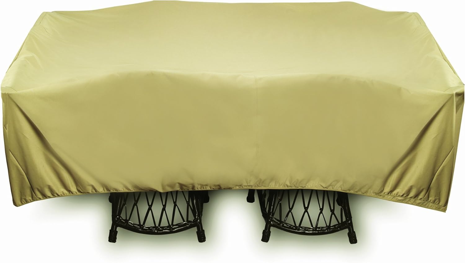96-Inch Square Table Cover, Khaki