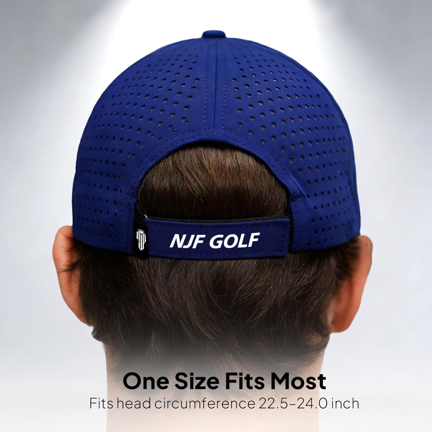 NJF Golf Hat Men - Breathable Mens Golf Hats, Adjustable Rope Snapback Cap, Convenient Cap with Tee Holder - Image 7