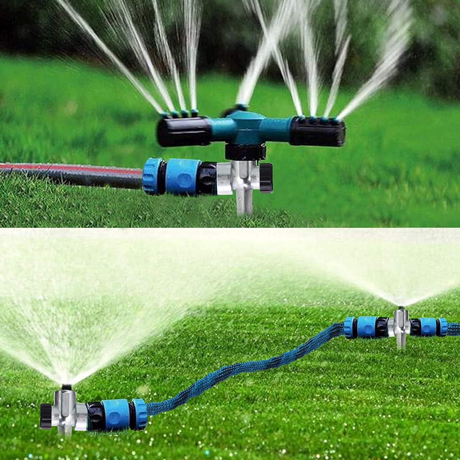 Tool Daily Sprinkler Spike Base, 1/2 Inch Pipe Thread, Zinc Flow Thru Lawn, Watering Sprinklers