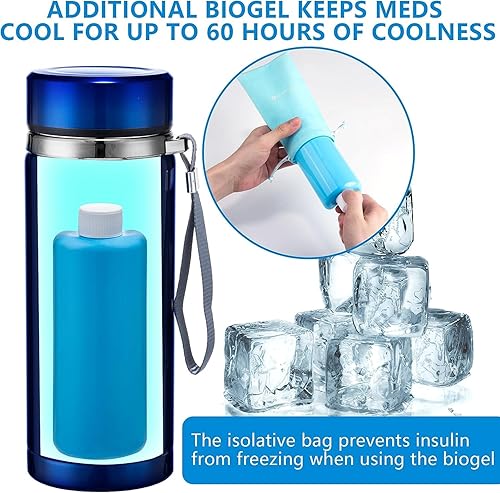 Miniatura 5 de Tilcare - Maletín de viaje eléctrico con cargador USB y bio gel por Tilcare - Horas ilimitadas, botella reutilizable para congelador - Gran