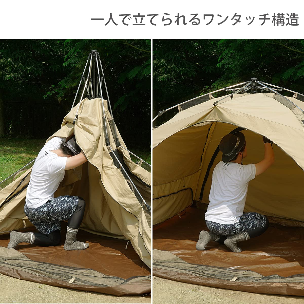 Amazon.co.jp: DOD(ディーオーディー) わがやのテントL 5人用 快適  