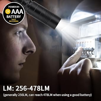 Pen Light Flashlights,2pcs 478 Lumens Mini Pocket Flashlight,Tactical Flashlight,Torch Pen Flashlight with Clip for Medical Doctor Nurse Students Powered by 2 x AAA Battery (Battery not Included)