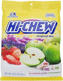Morinaga Fruit Chews, Regular Mix, 3.53 Ounce