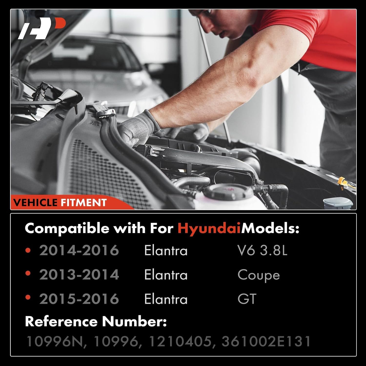 A-Premium Starter Motor Compatible with Hyundai Elantra 2014-2016, Elantra Coupe 2013-2014, Elantra GT 2015-2016, 1.8L 2.0L, 12V 1.3KW 13-Teeth Clockwise, Replace# 361002E131, 1210405