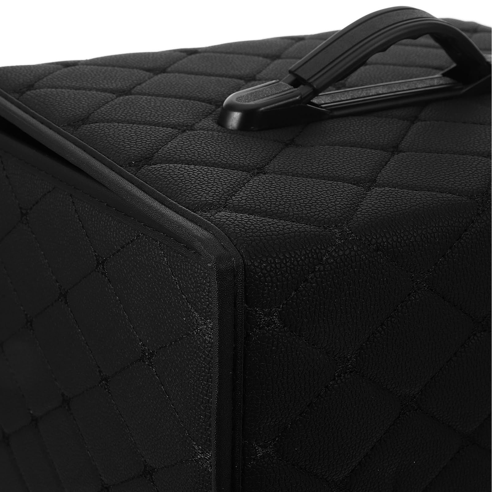 Organisateur Coffre Voiture Pliable Noir Petit Boîte Rangement Polyvalente pour Courses Outils et Accessoires Transport Facile avec Poignée Renforcée Voyages et Camping