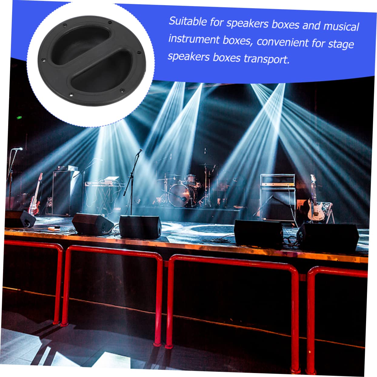 Angoily Professional Speaker Handle 8pcs Round Handles for Speaker Cabinet Smooth Touch