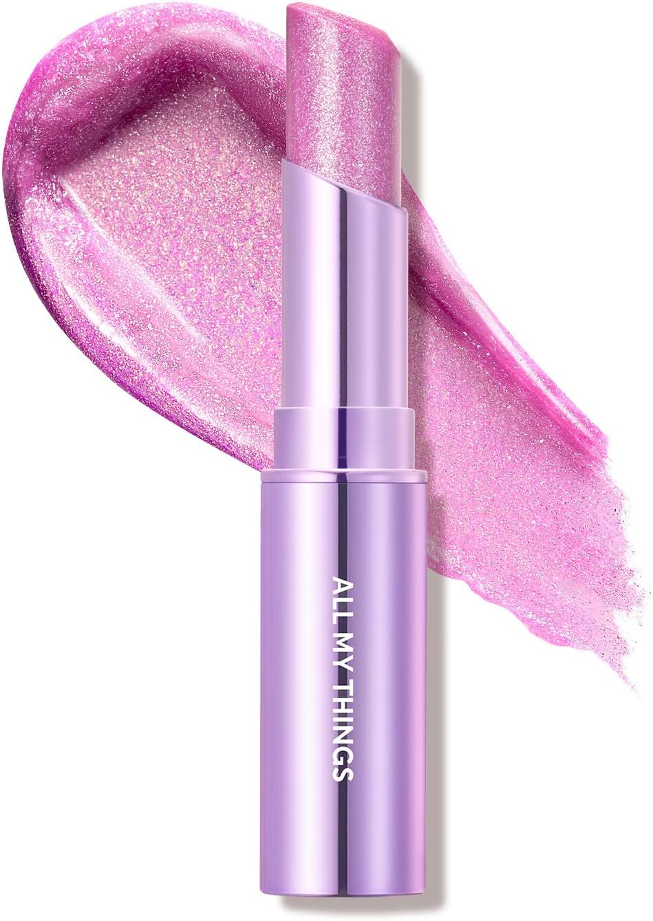 AMTS Tinted Lip Balm - Moon Lights | Hydrating Glitter Lipstick | Pearl Shimmering Daily Lip Makeup for dry, cracked, chapped lips | korean beauty Moisture Lip Tint