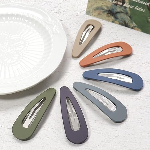 Miniatura 10 de Pasadores de pelo antideslizantes para mujeres y niñas, pinzas para el cabello grueso o fino, accesorios para el cabello neutro mate para