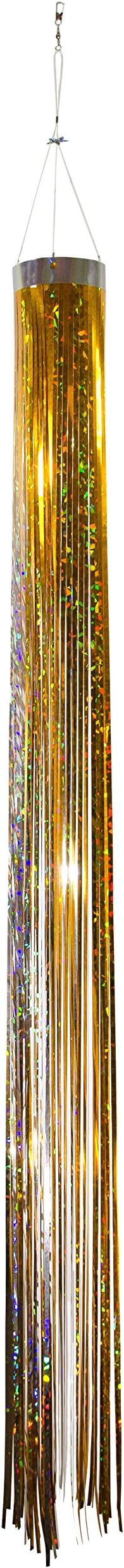 In the Breeze 9055 Gold Holographic Mylar Windsock