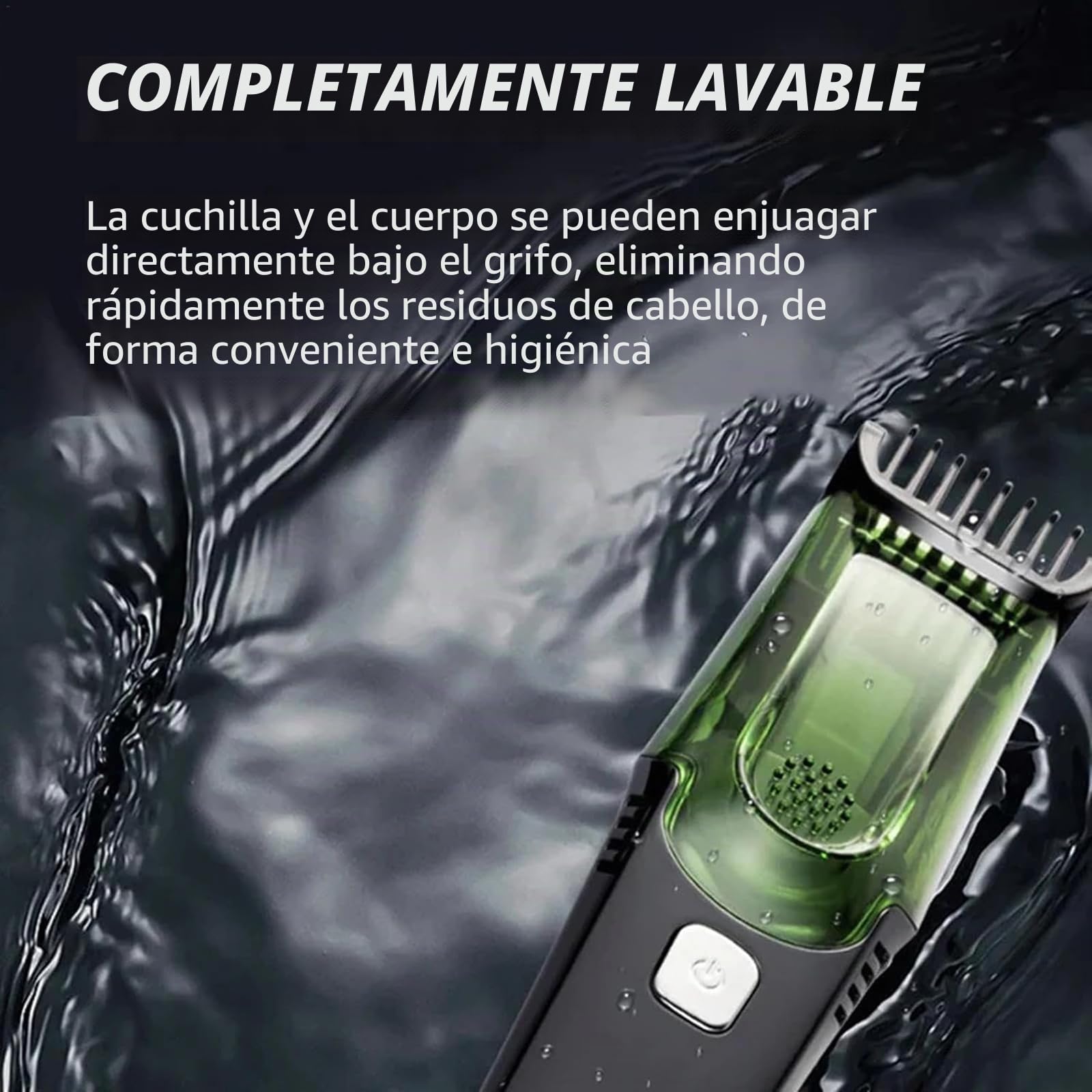 Afeitadora de barba al vacío con 20 ajustes de longitud, ajustable en húmedo y seco, cortapelos eléctrico con 2 peines, recortador de barba inalámbrico, regalo para hombres