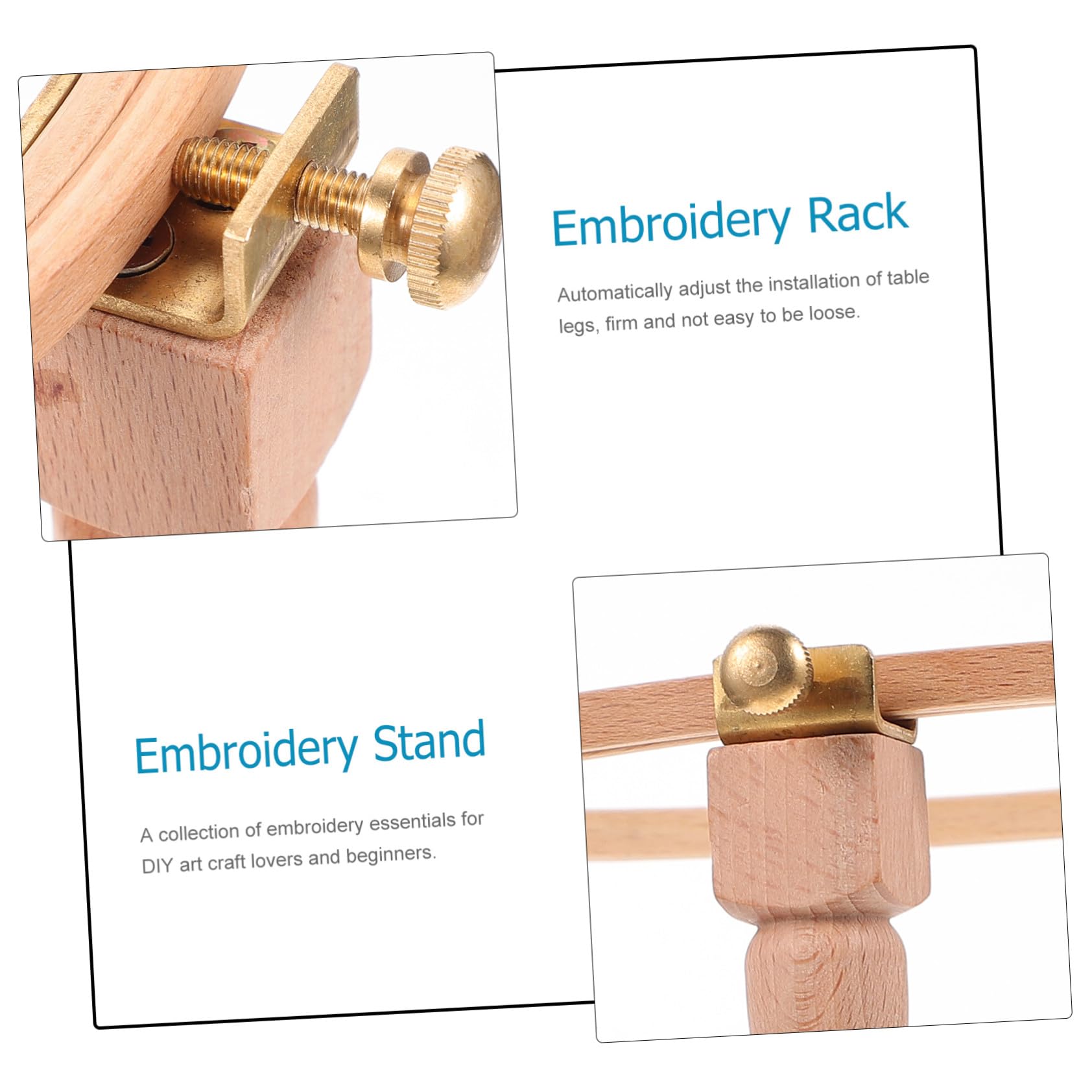 jojofuny Piernas Bordadas De Soporte De Madera Para Bordar Bastidor Bordar De Madera Aro Bordado Artesanal Para Casa