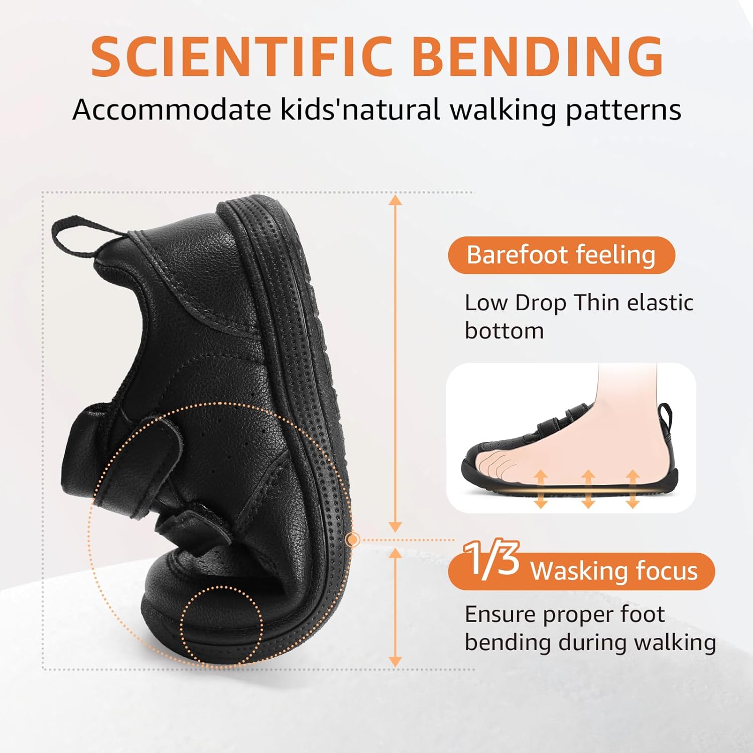 STQ Toddler Wide Toe Box Barefoot Shoes Boys Girls Kids Sneakers Non Slip Lightweight Zero Drop Comfortable Tennis Walking Running School Athletic Casual Indoor Outdoor - Image 5