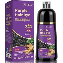 Hair Dye Shampoo 3 in 1 for Women & Men Purple