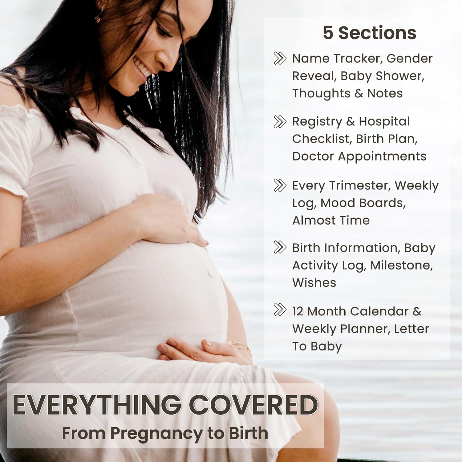 Pregnancy Journal Memory Book, 190 Pages Weekly Pregnancy Planner with Calendars, the Perfect Planner to Track Your Little Ones Life-Changing Journey, Pregnancy Books for First Time Moms