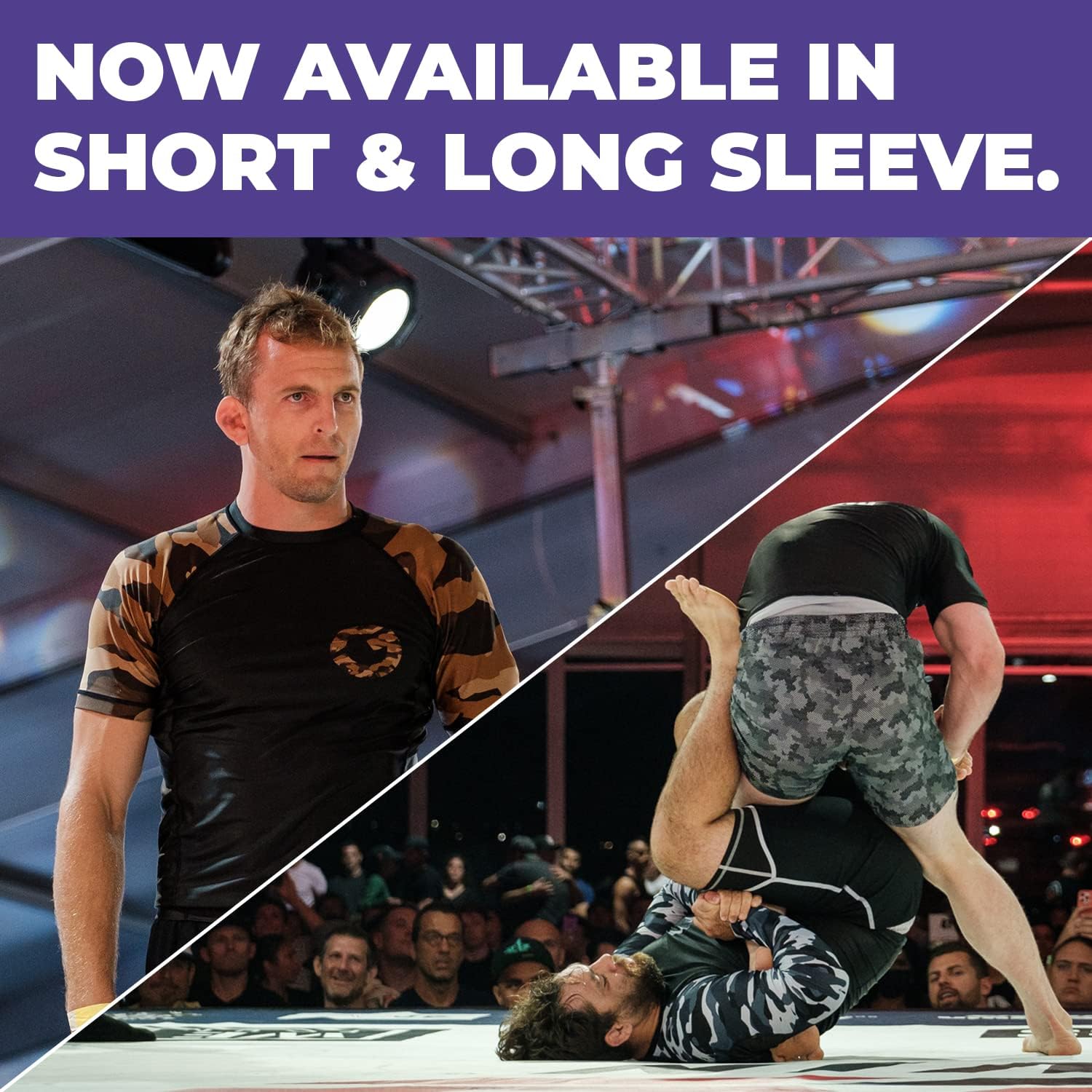 Gold BJJ Jiu Jitsu Rashguard - Camo Rash Guard Compression Shirt for No-Gi, Gi, & MMA - Image 5