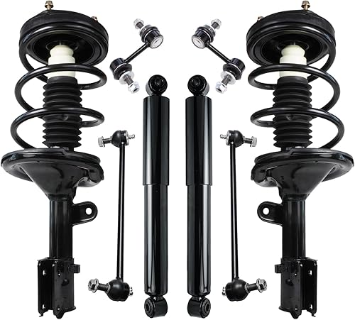 Miniatura 37 de Detroit Axle - Kit de puntales delanteros de 6 piezas para Chevrolet Aveo Aveo5 Pontiac G3 Wave, barra estabilizadora, varillas de acoplamiento