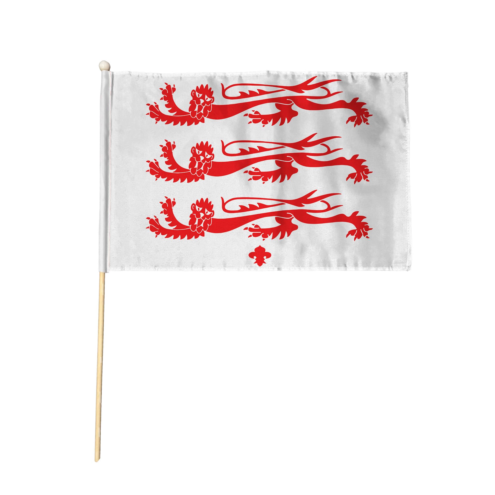 Flagtex Dorset Old Lions Hand Waving Flag (9x6 Inch) - Premium Wooden Stick Hand Flag 9x6 Inch Natural Wood Pole Dorset Historical County Flag Events Parades โ image 1