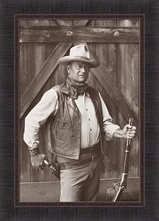 John Wayne The Cowboys by Bob Willoughby 20x28 Movie Wild West Western Sepia Framed Art Print Picture
