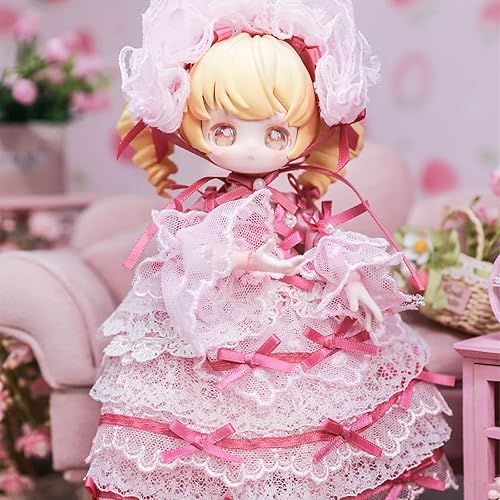 Miniatura 6 de CALEMBOU BJD - Caja ciega de la serie Treasures Vintage de 5.9 in, muñeca articulada de bola, linda muñeca de vestir con articulaciones, colección