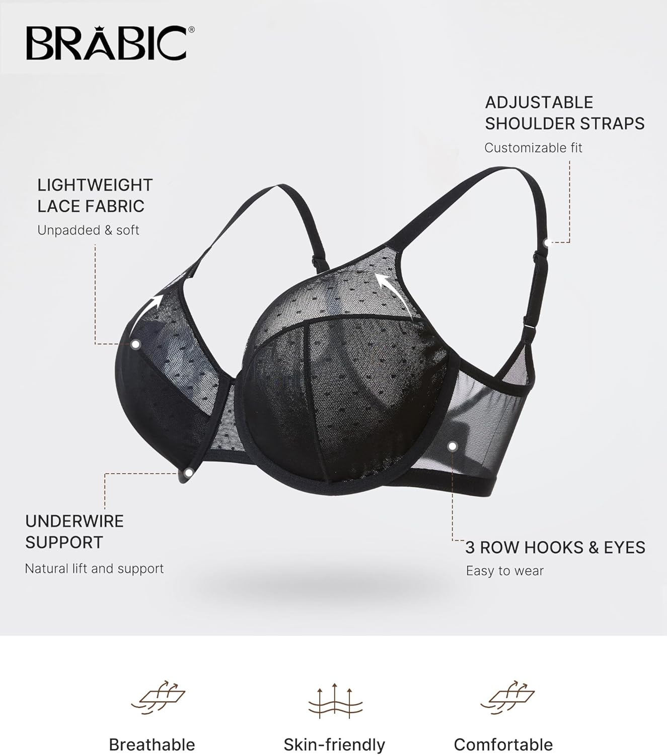 Minimizer Bras for Women Full Coverage Plus Size Bras with Underwire Support for Large Breasts - Image 7