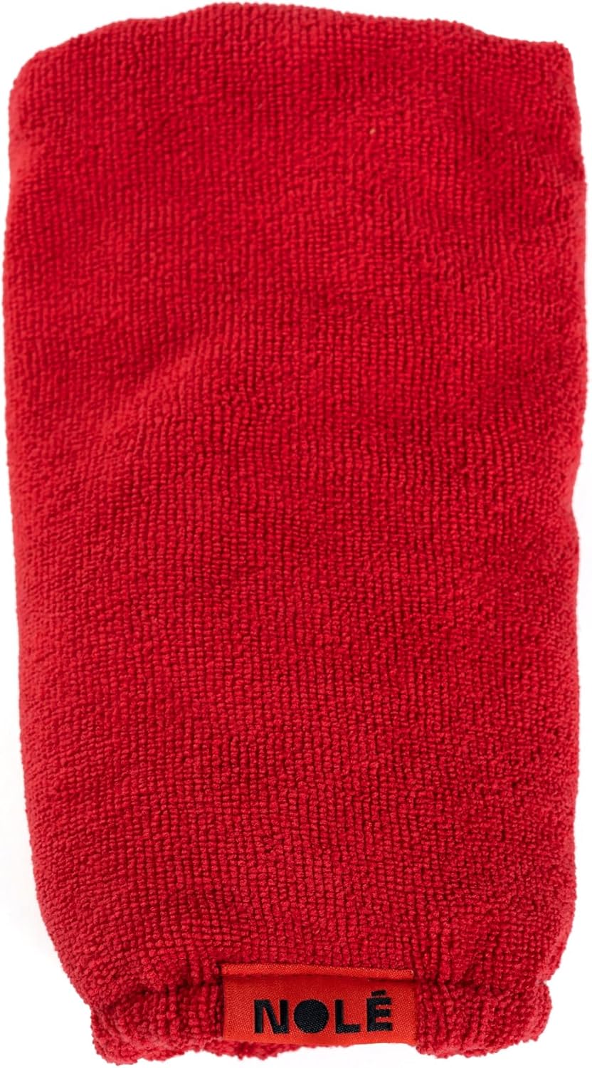 NOLE Ultra-Soft Red Microfiber Hair Towel Wrap - Quick-Dry Hair Turban Towel for Women, Absorbent Hair Drying Towel for Long Hair, Frizz-Reducing Hair Wrap