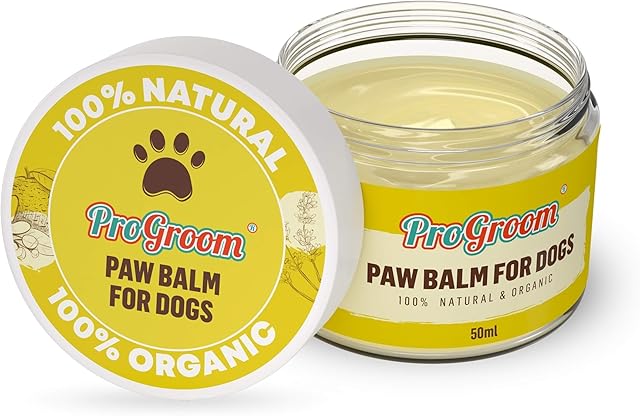 ProGroom Dog Paw Balm Soother  Natural Ointment - Organic Cream Safe for Licking  50 ml