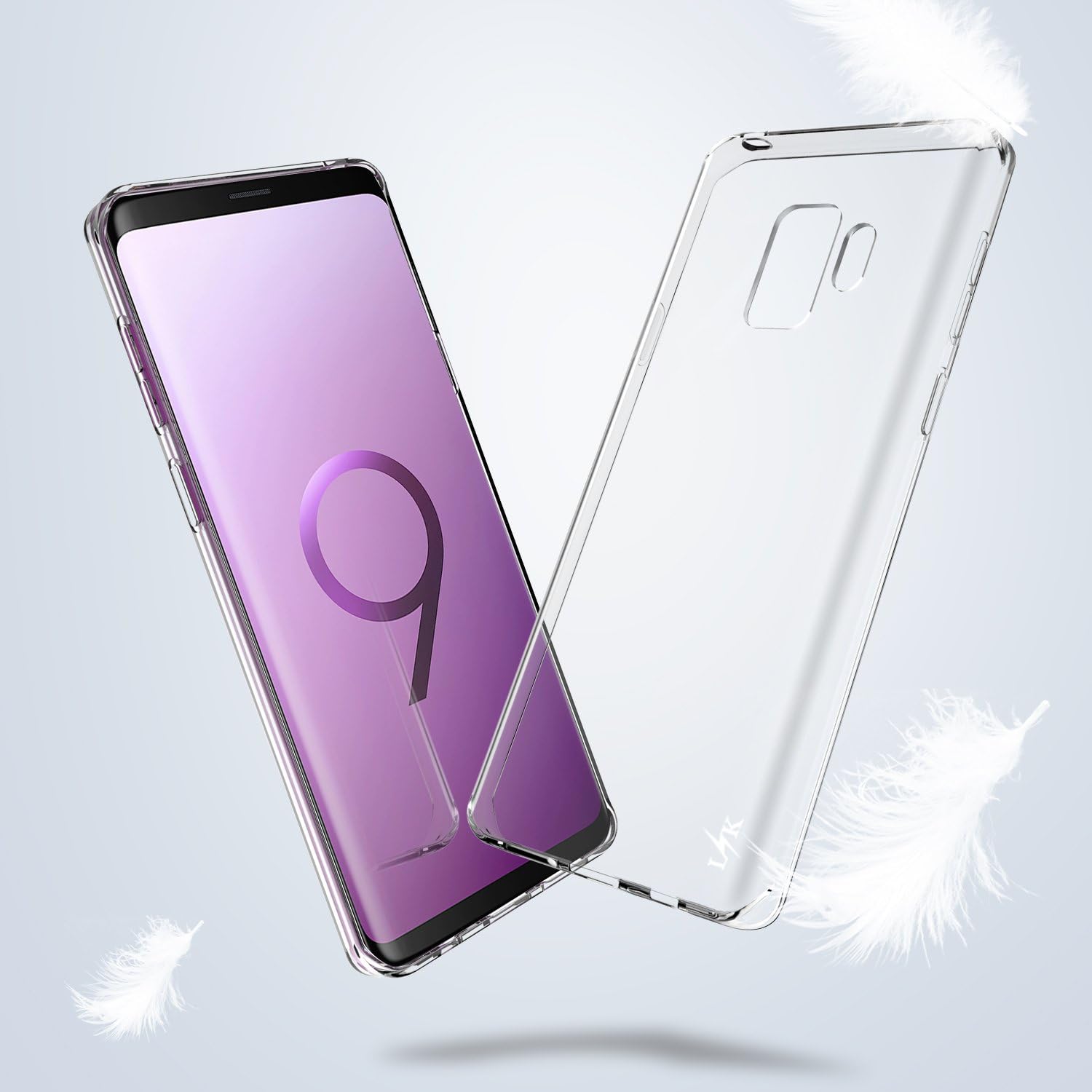 LK Galaxy S9 Case, Ultra [Slim Thin] Scratch Resistant TPU Rubber Soft Skin Silicone Protective Case Cover for Samsung Galaxy S9 (Clear)