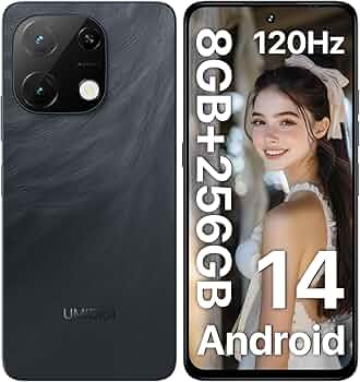 Amazon | UMIDIGI Note 100A Android 14 スマホ 120Hz 6.8インチ