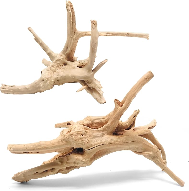 Madeira Spiderwood Natural para Decoração de Aquário WDEFUN, 2 Peças de 27,94 a 35,56 cm