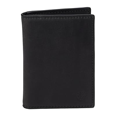 Johnston & Murphy Rhodes Bifold Card Case Wallet Handbags Black Full Grain, Leather