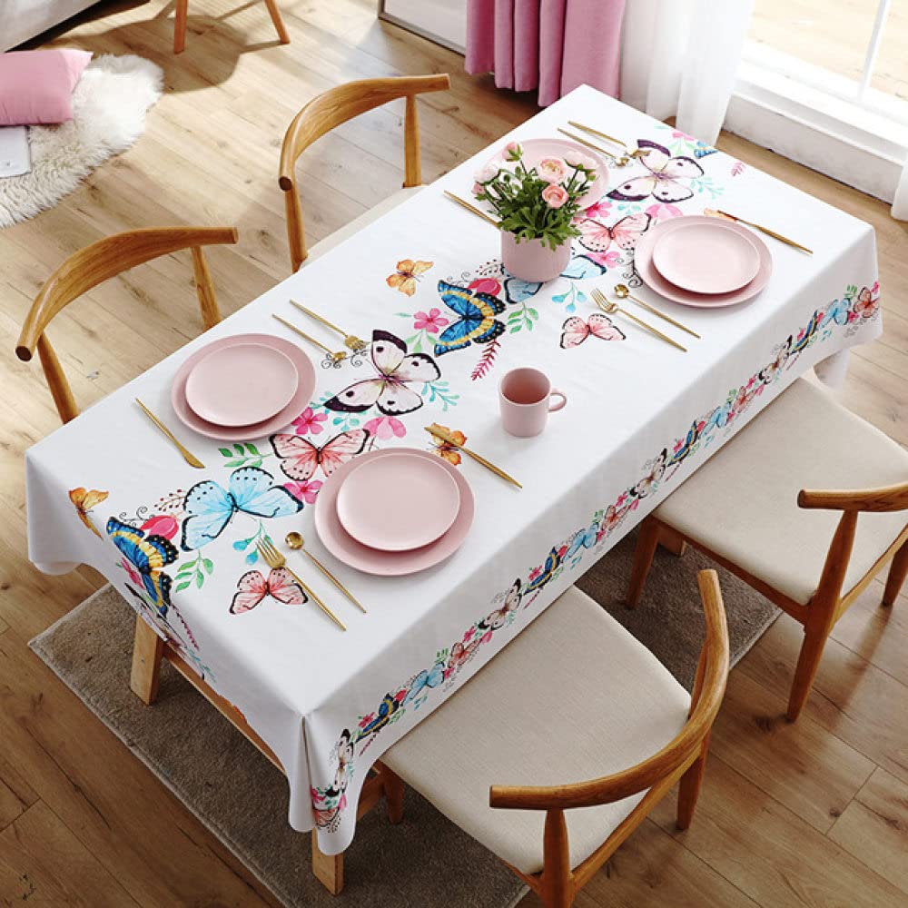 Nappe de Noël imprimée en PVC pour décoration de table de fête