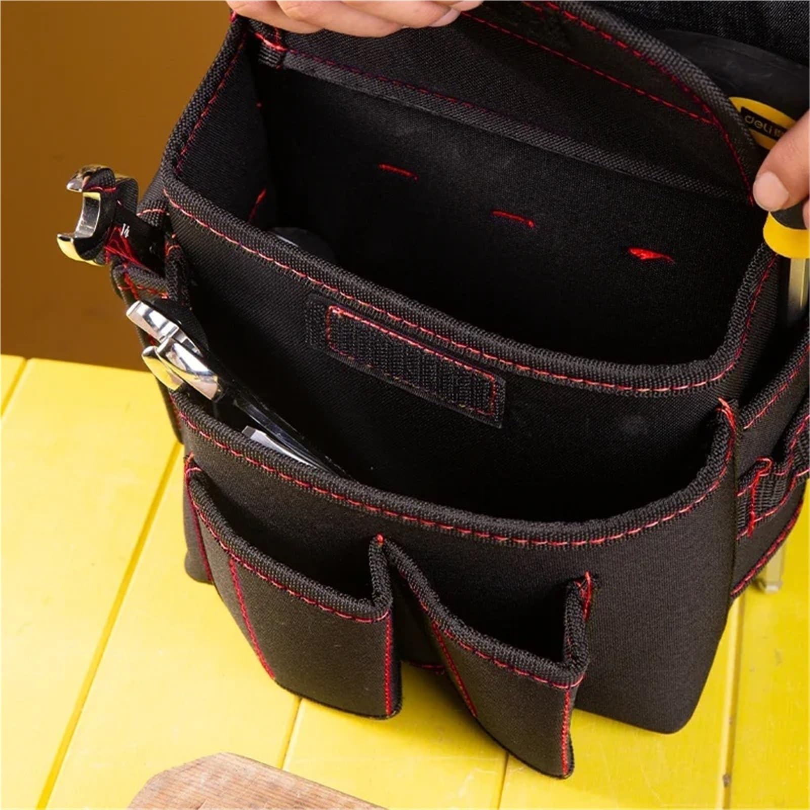 Étui pour perceuse Sac de Rangement d'outils 1 pièce, Pochette matériel Ceinture, boîte à Outils Multifonction for électricien, perceuse, clé Taille, Tournevis, Sacs Organisateur
