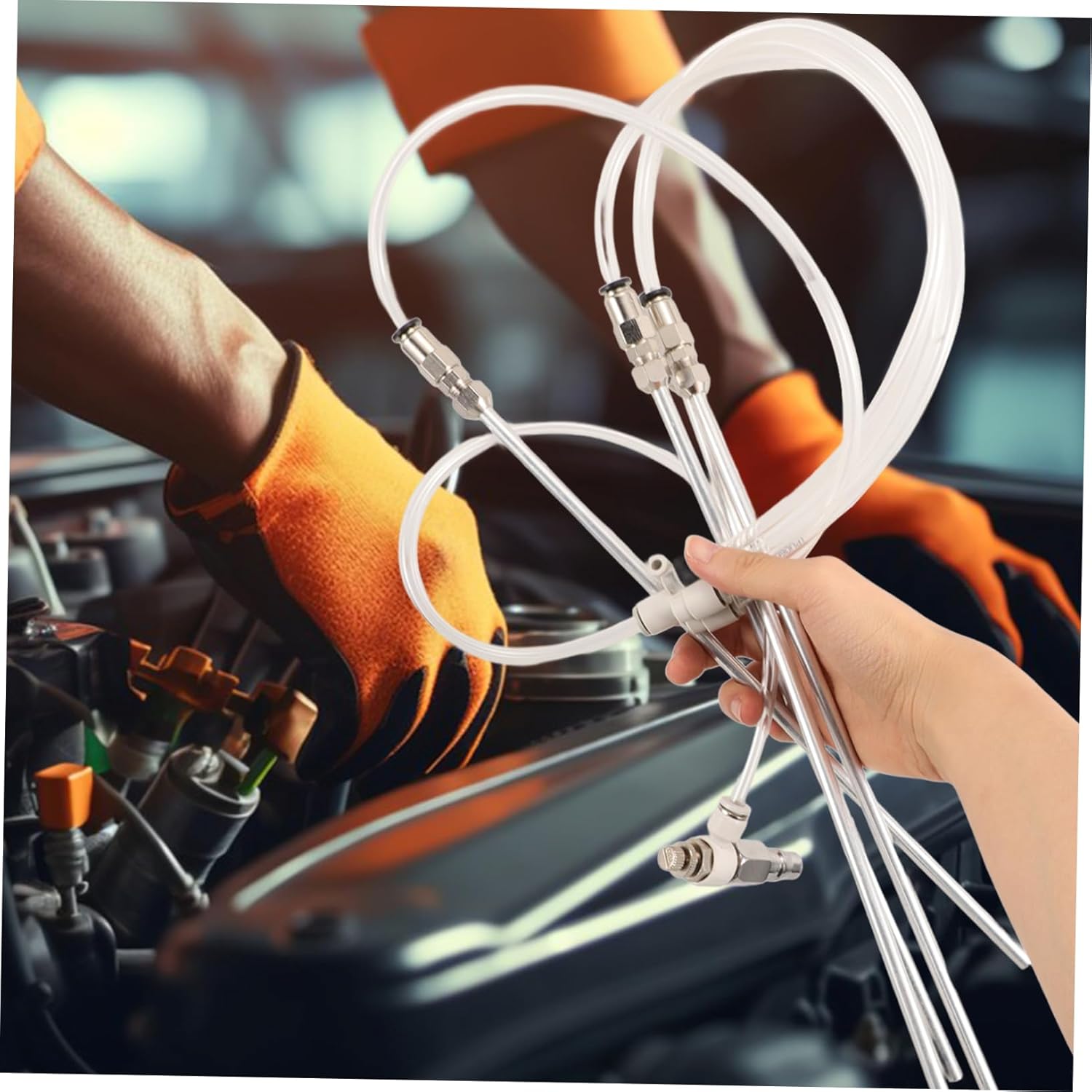 GLEAVI Pneumatic Engine Carbon Deposits Cleaning Tool for Cylinder Cleaning Efficient Carbon Buildup Removal Durable and Metal Construction for Long-Lasting Performance
