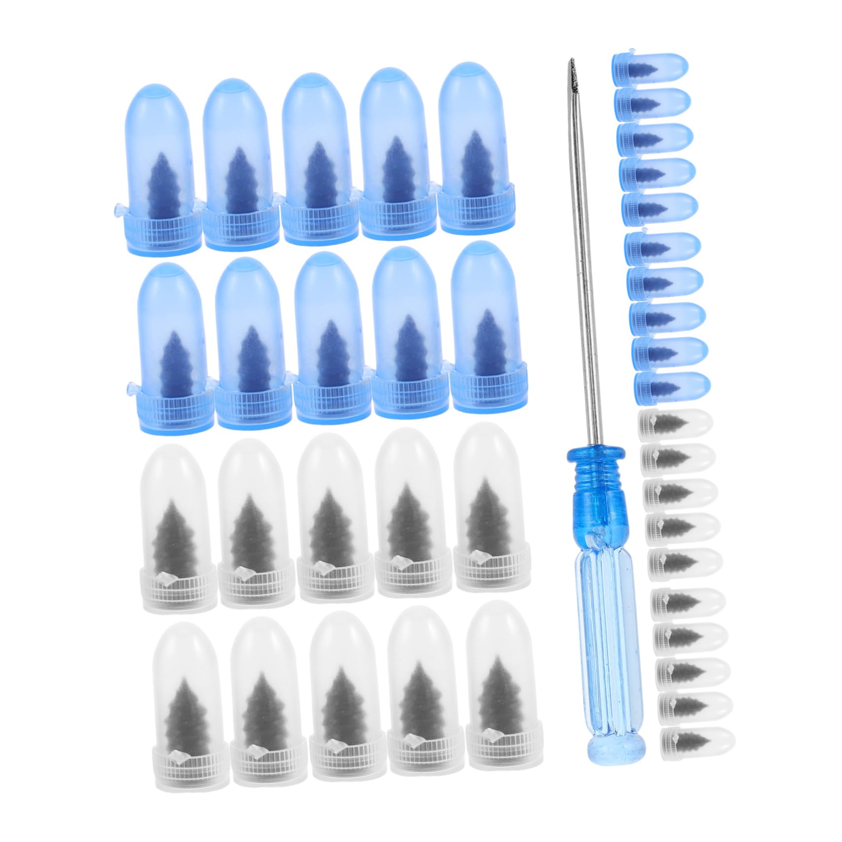 MUCKLILY 1set Tire Repair Nail Plugs Kit Convenient Automotive Rubber Screw Plugs for Tire Repairs Versatile Puncture Fix for Cars Trucks and Motorcycles Includes Nails and Screwdriver