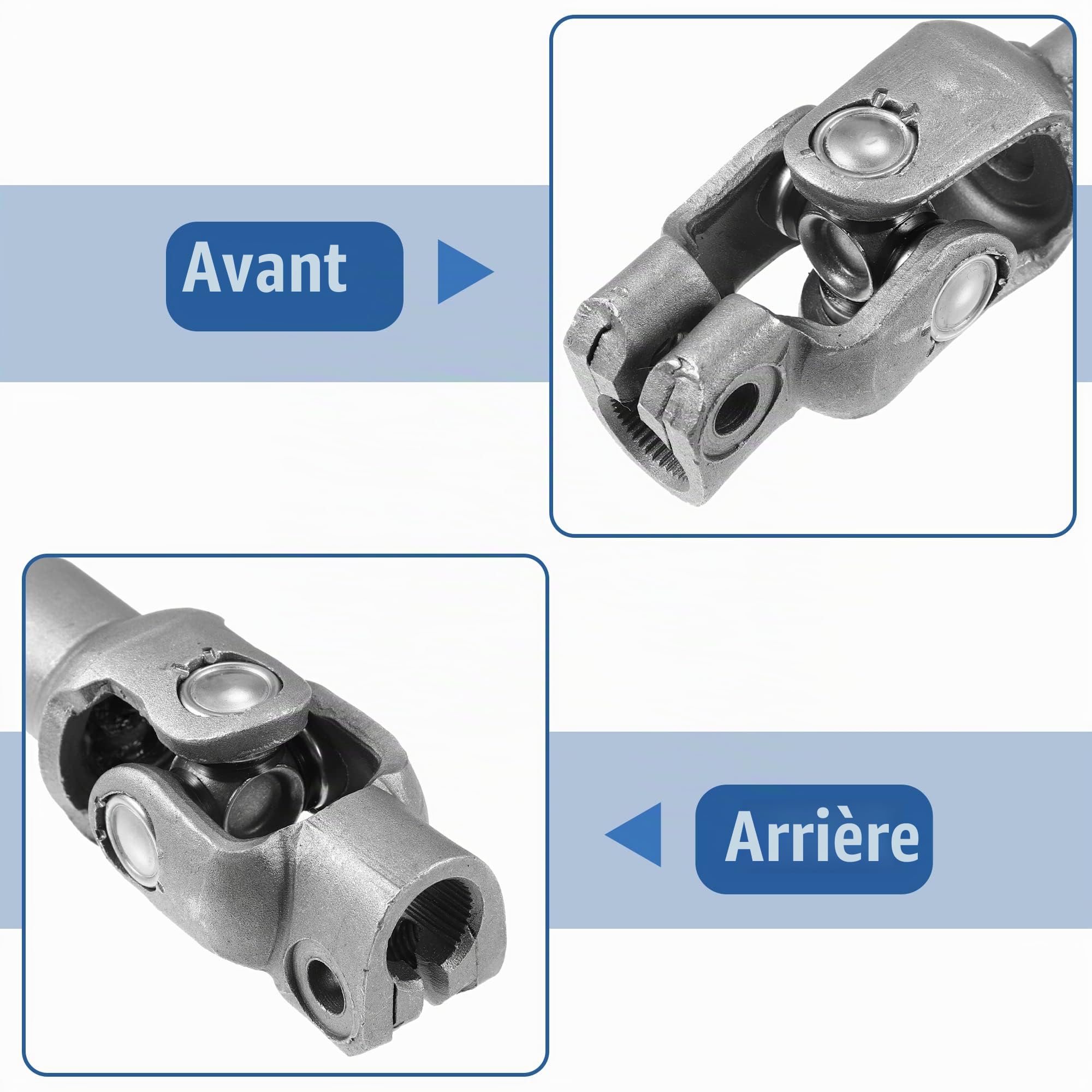 X AUTOHAUX Arbre Intermédiaire Direction Pour Hyundai Elantra Touring 08-12 | Pour Hyundai Elantra Touring 2008-2012, OE:56400-2H000, Couleur:Gris, Taille:31,5x4,2x4,1cm, Diamètre:6,2mm