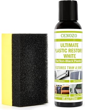 Transparent Plastic Care Car Plastic Care Restorer Premium Waterproof Formula Increase Shine & UV Resistant for Plastic Care Car Plastic Polish for Any Colour Except Black