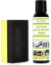 Clear Plastic Renovator, Premium Formula Waterproof, Increases Shine & UV Resistant for Car Plastic Renovator Polish for Every Colour (Except Black)