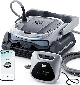 2026 New BUBLUE Bubot 800P Gen2 Robotic Pool Cleaner,Pool Vacuum for Inground Pools,with Smart Navigation,App Control& Scheduling,Cleans Floor/Wall/Waterline/Shallow Area,for Pools up to 1,076 Sq.Ft