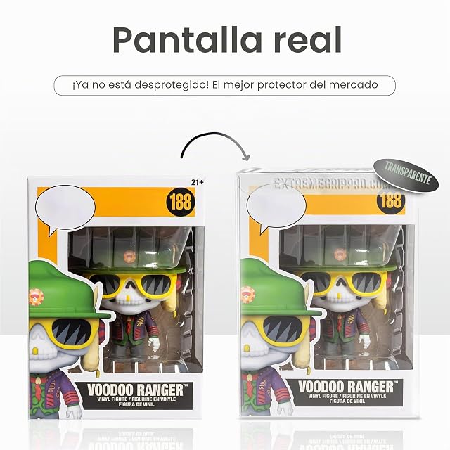 Foto 6 de 7 de Paquete de 5 Protectores / Fundas / para Funko Pop Vinilo de 4 Pulgadas de Grosor Fuerte
