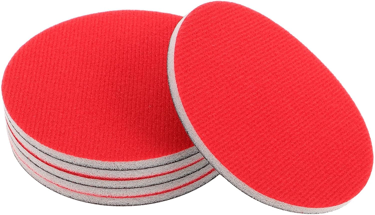 6pcs Bowling Sanding Pads Polishing Kit for Bowling Ball Surface Protection and Smoothness Red Sanding Sponge Accessories Maintenance