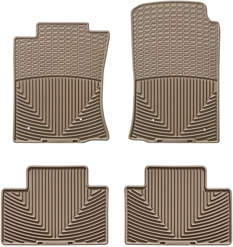 WeatherTech All-Weather Floor Mats for Toyota Tacoma 1st & 2nd Row (WTCT123136), Tan