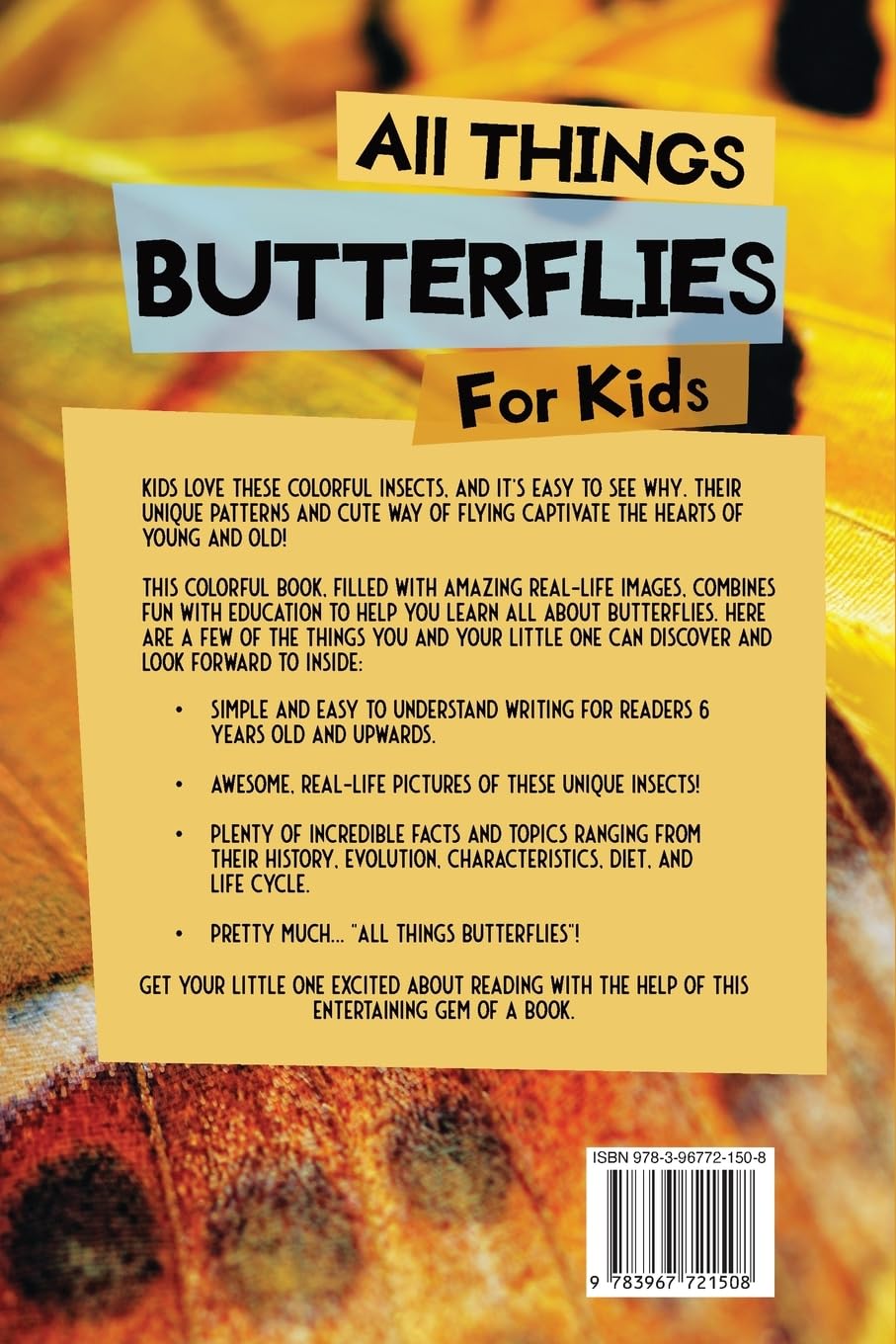 All Things Butterflies For Kids: Filled With Plenty of Facts, Photos, and Fun to Learn all About Butterflies