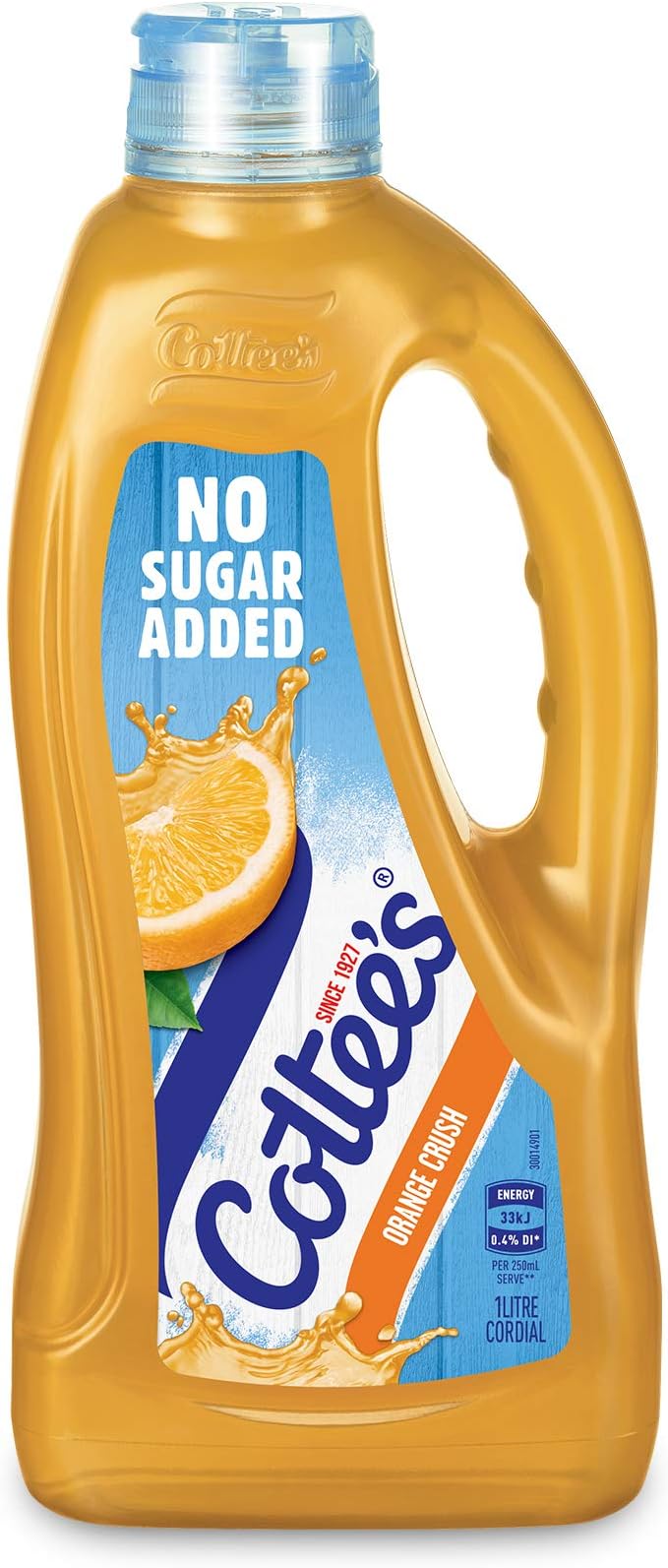 Cottees Orange Crush Cordial - No Added Sugar