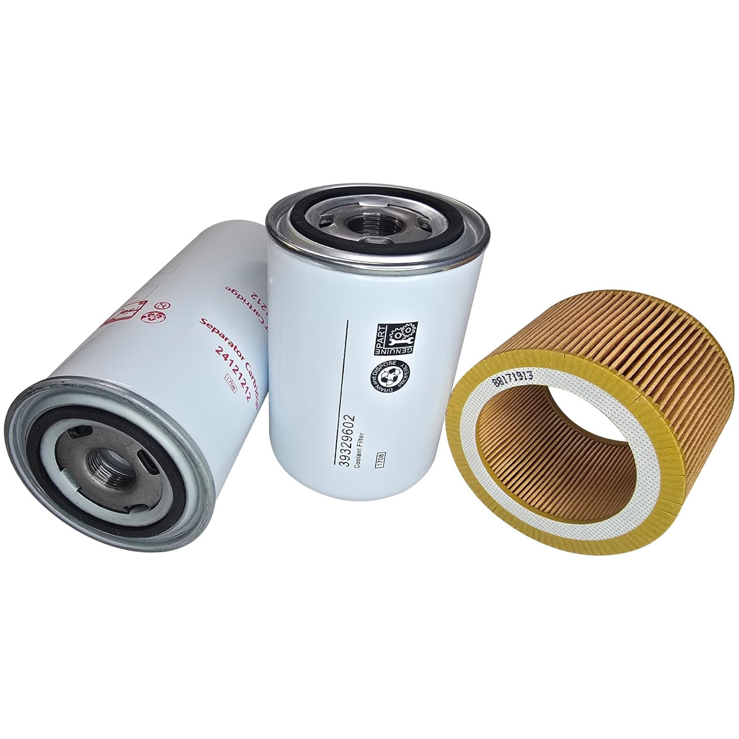 Air Compressor Replacement kit 24121212 Air Oil Separator, 39329602 Oil Filter, 88171913 Air Filter (24121212+39329602+88171913)